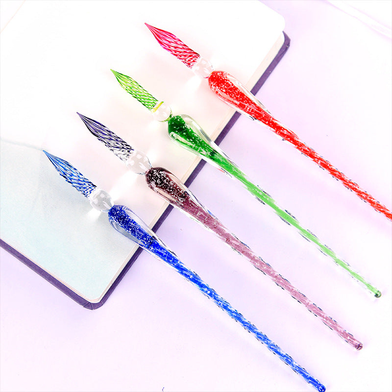 Créativité Stylo en verre lumineux Stylo en cristal