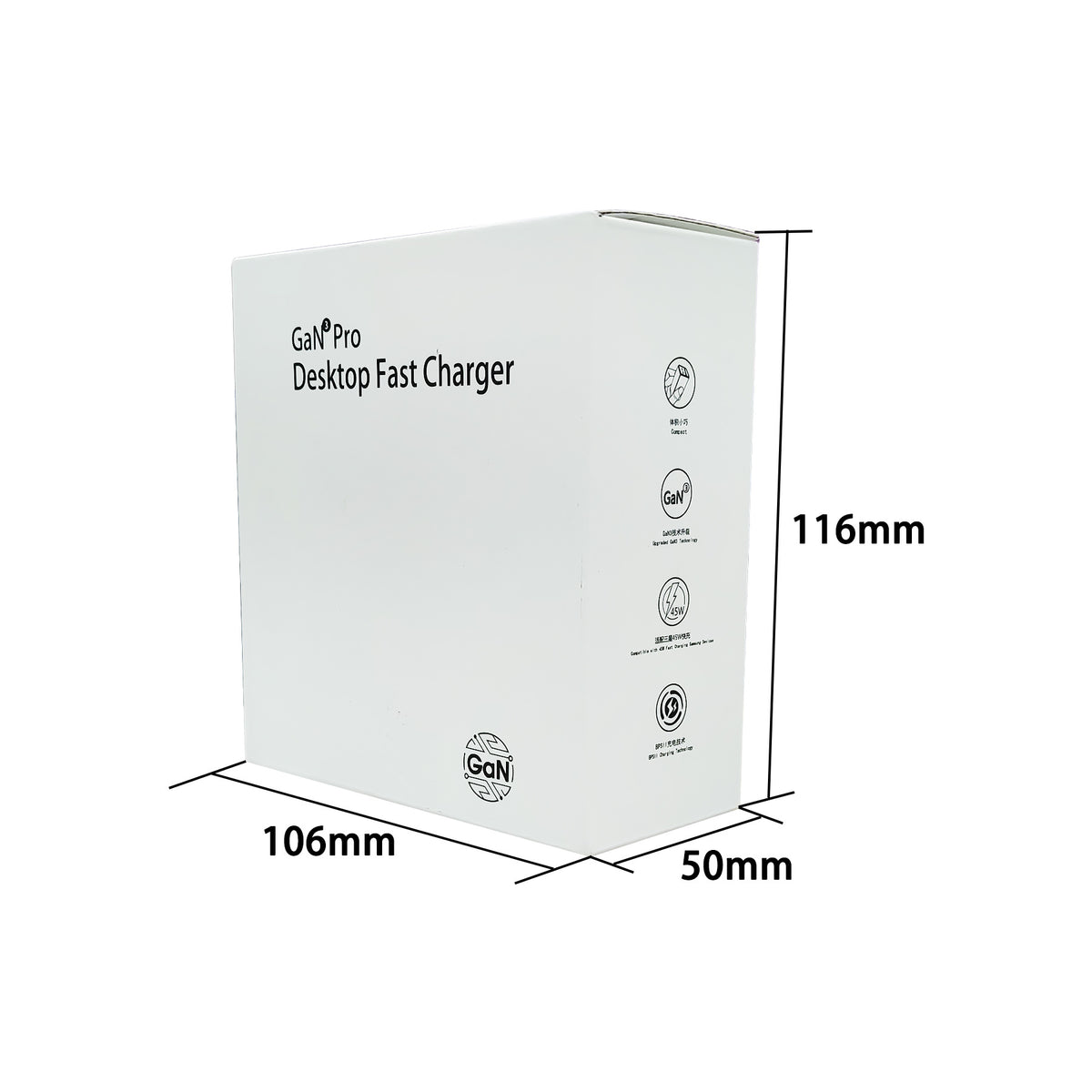 Chargeur de gaz à haute puissance de 200W Nitride