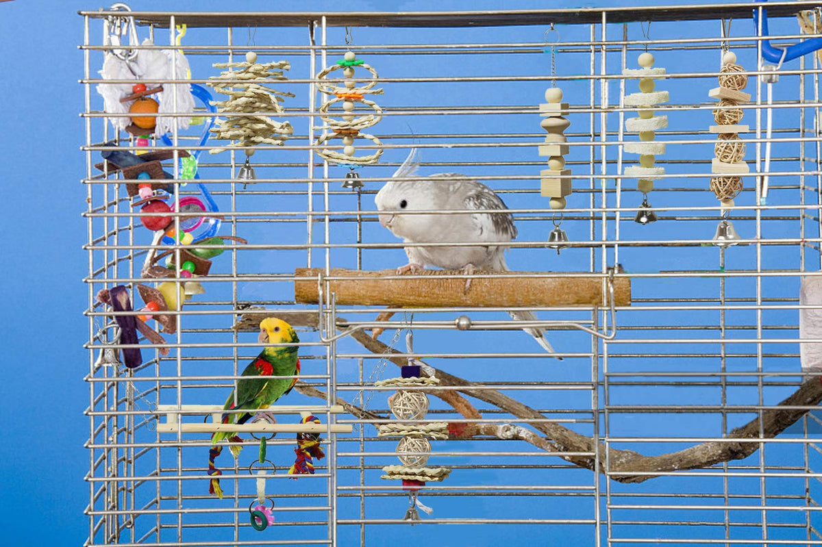7 Pack de jouets pour oiseaux et perroquets