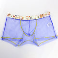 Men Sexy See-through Mesh High Elastic Boxers