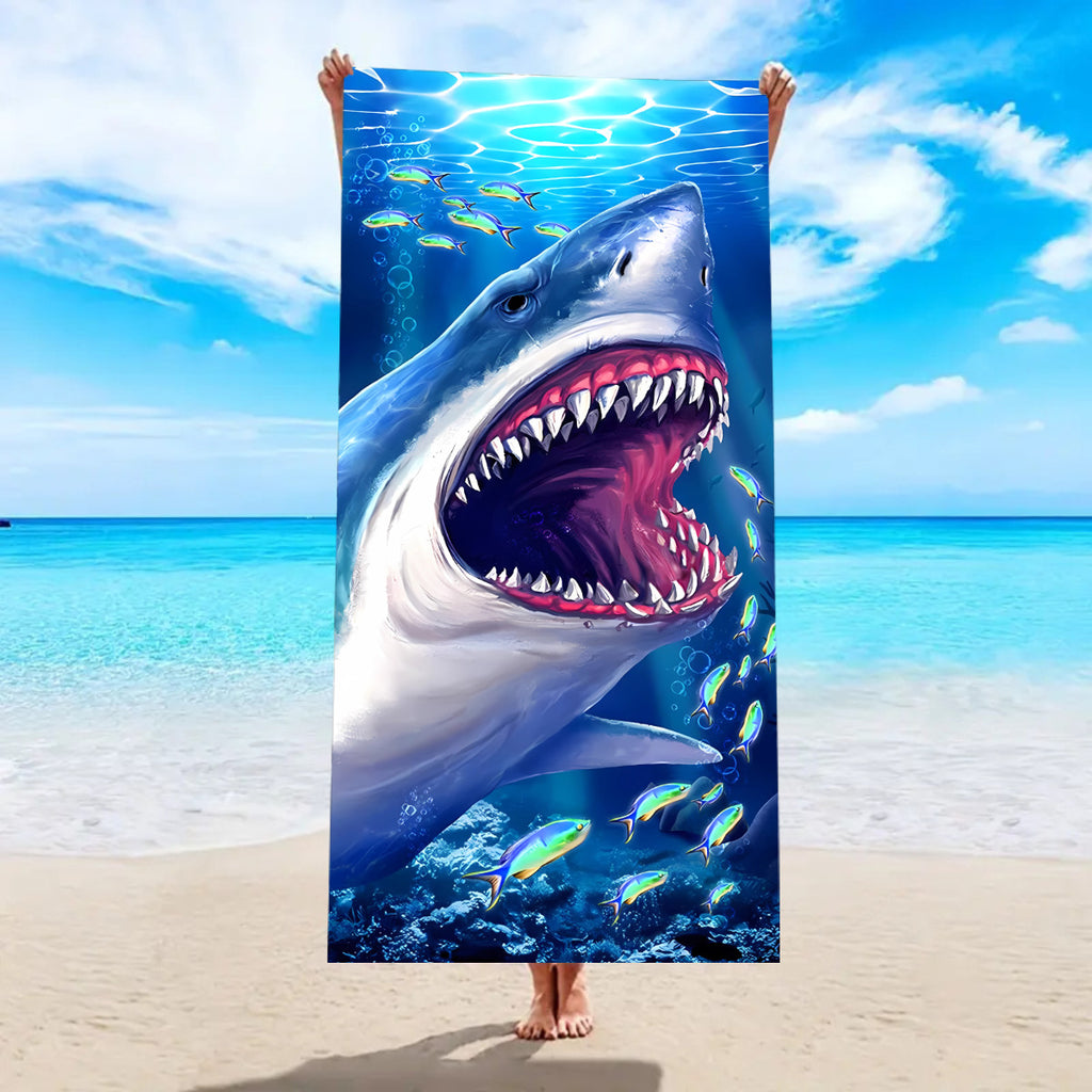 Serviette de bain de plage Microfibre à séchage rapide Velvet double face