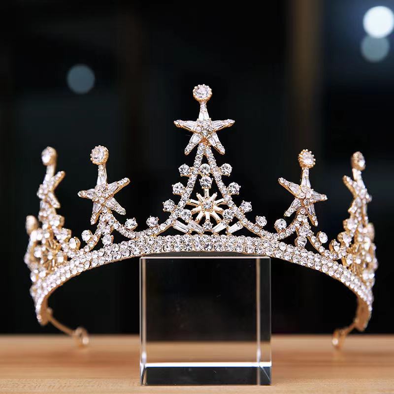 Haut niveau Alliage Luxury Atmosphere Bridal Crown Headdress