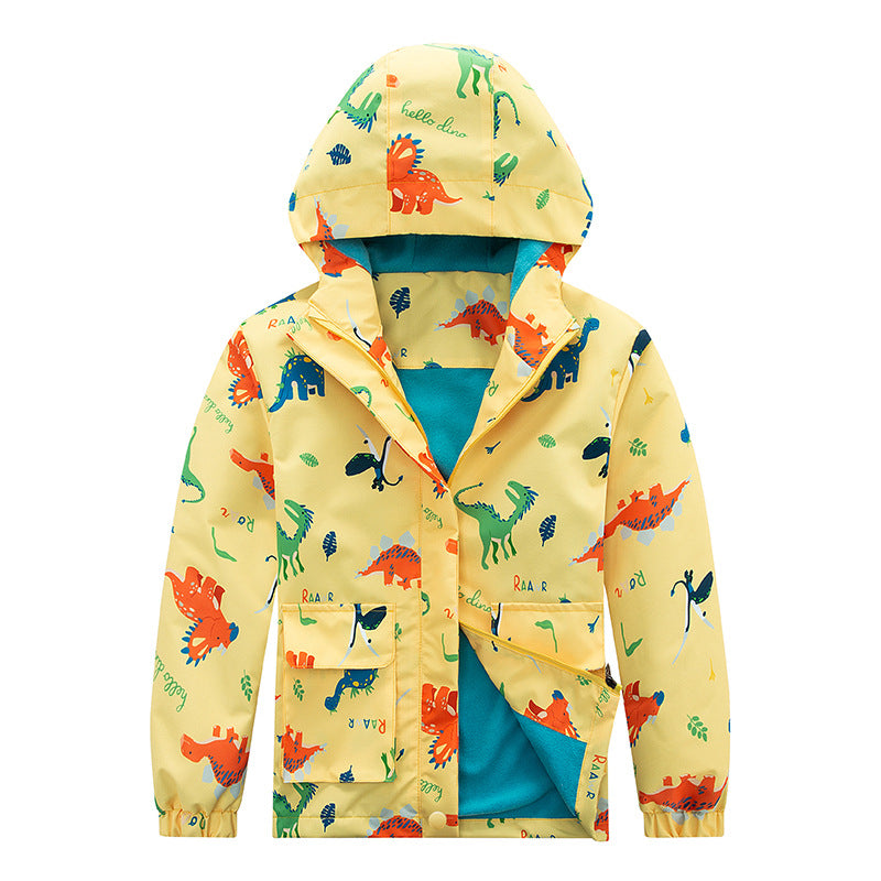 Veste imperméable à l'eau en manteau pour enfants