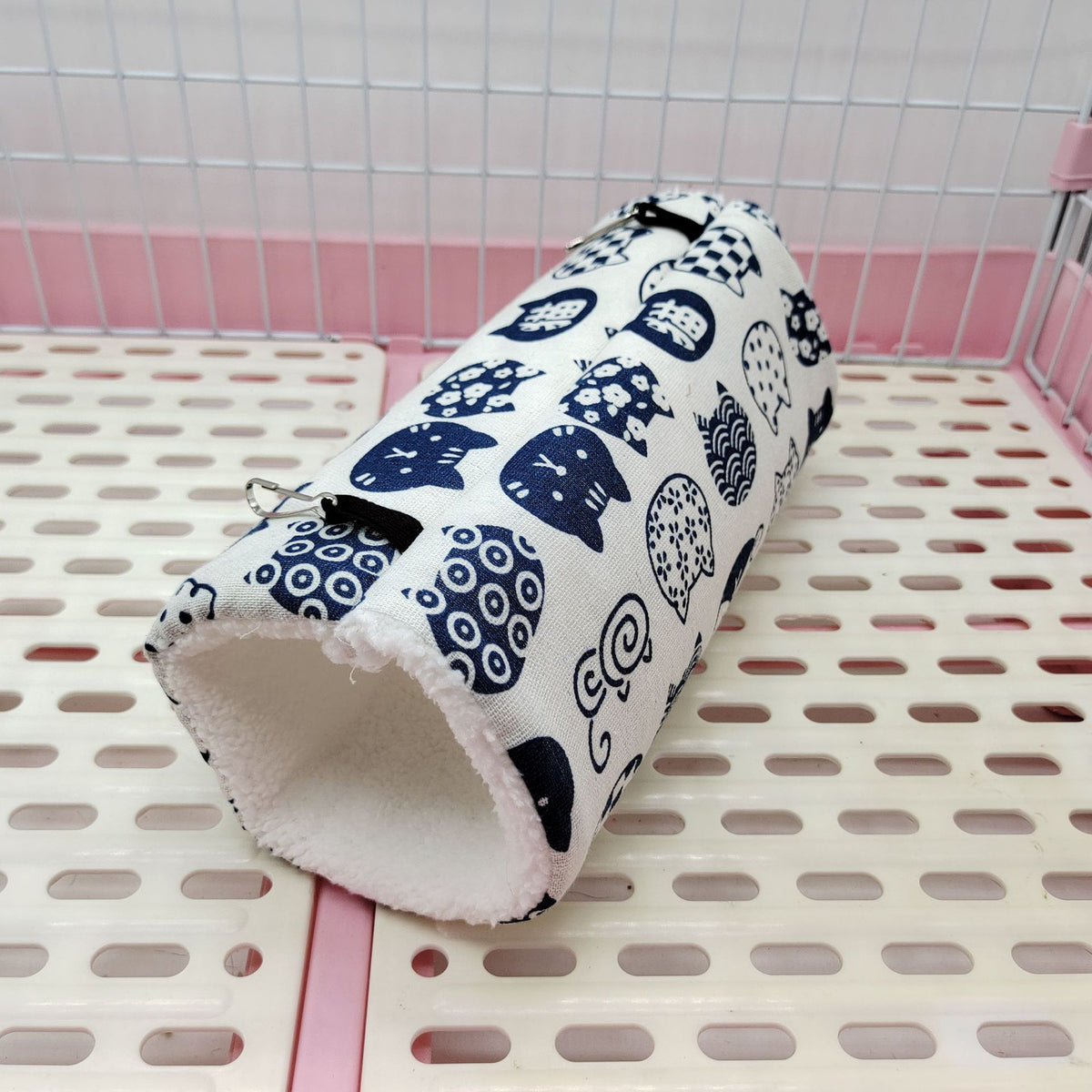 Sugar Glider Ferret Dutch Pig Flower Branche Souris Guinée Pig Super Soft Plush Tunnel Nest