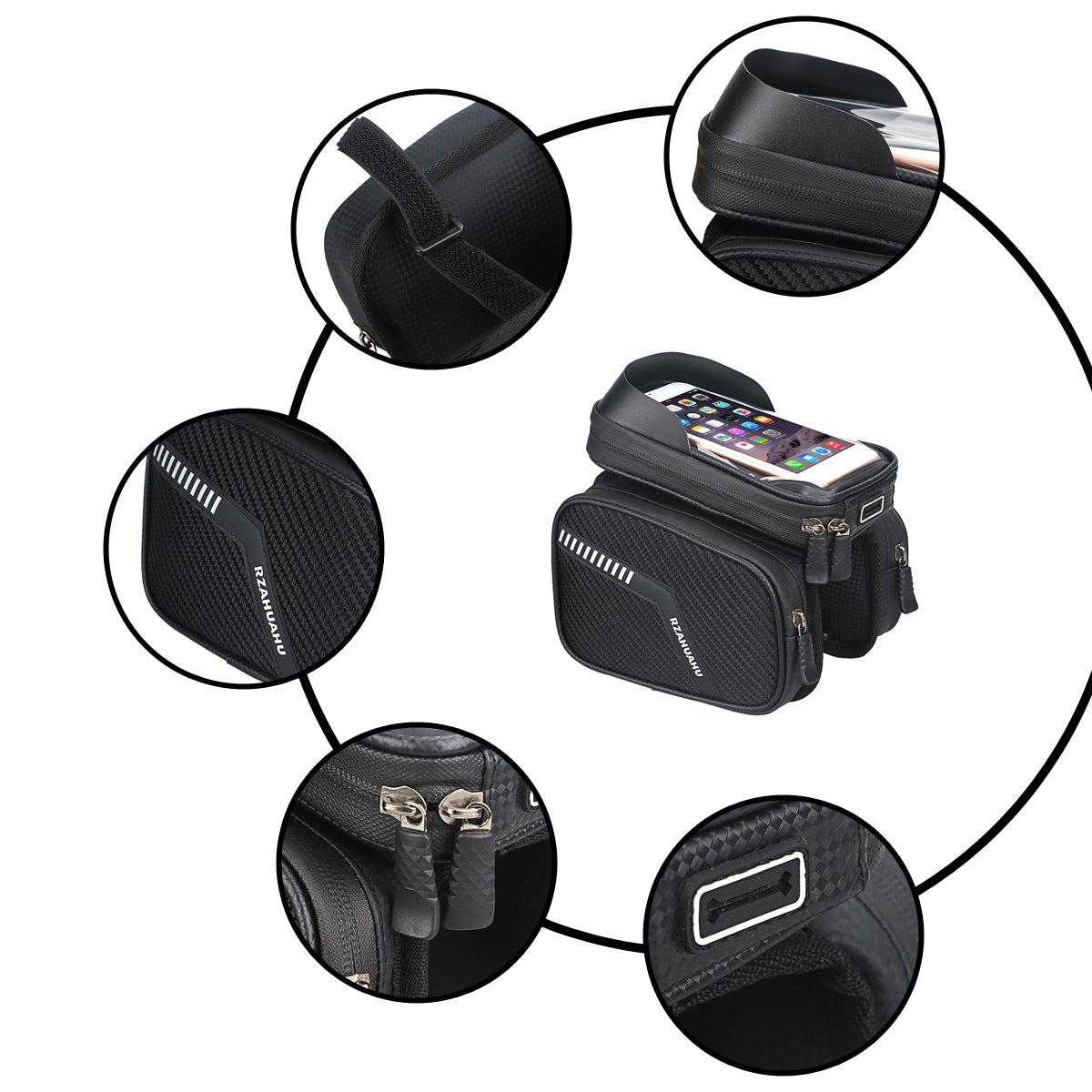 Avant Beam Mountain Bike Téléphone portable Avant Suspension Vélo Sac de rangement