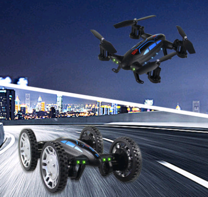 OTRC FY602 Air-Road RC Drone Car 2 in 1 Flying Car 2.4G RC Quadcopter Drone 6-Axis 4CH Hel