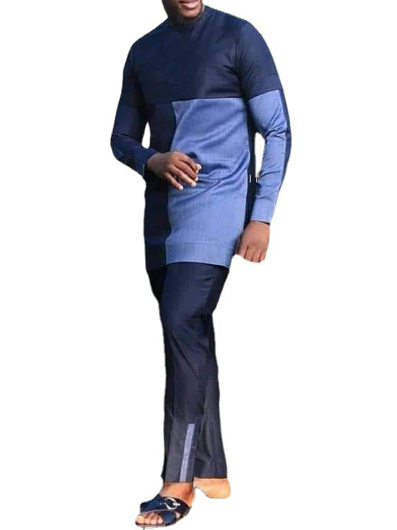 Hommes Ensemble de loisirs Costume imprimé chemise et pantalon