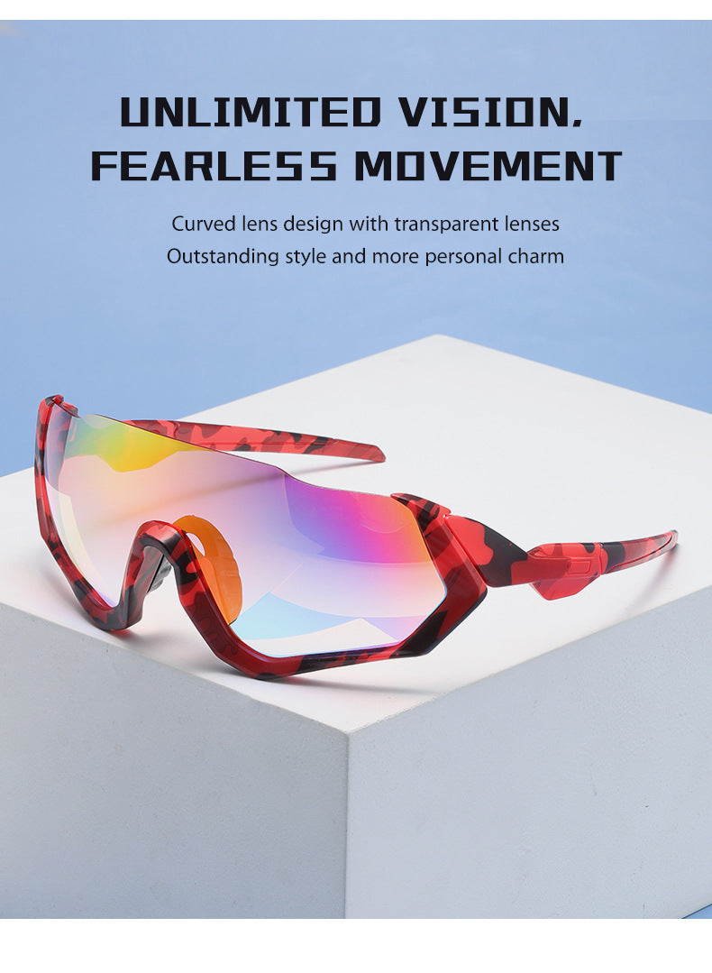 Sports Siamese Lunettes de soleil Y2g Personnalité Éolienne Conduite en plein air