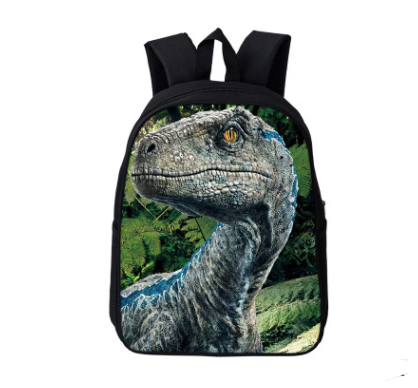 Sac à dos Jurassique dinosaure primaire et secondaire élèves résistant à l'usure rouge