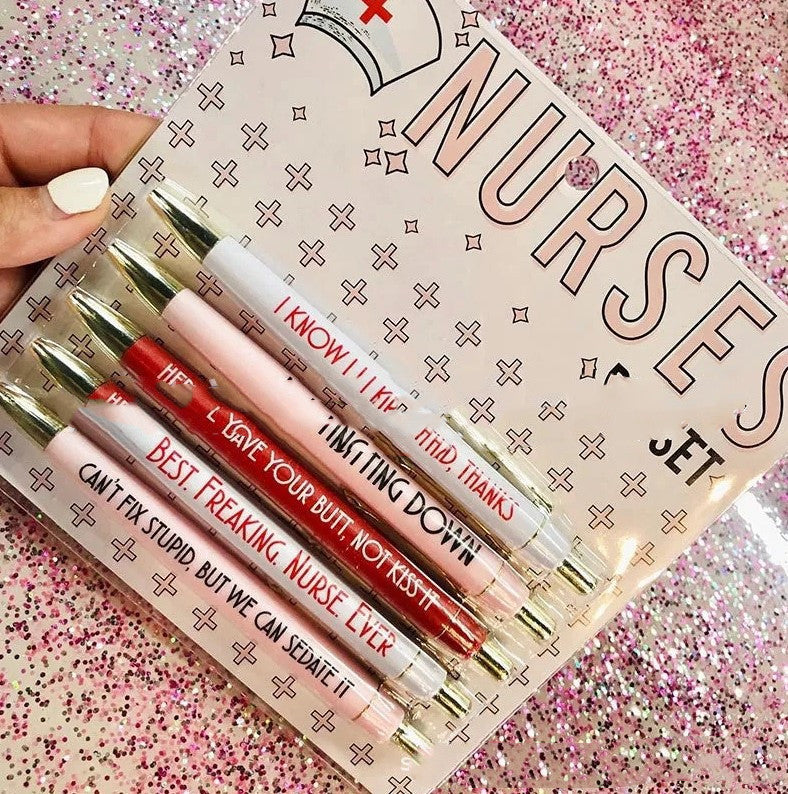 Infirmière Thème Copywriting Stylo Drôle Infirmière Rétractable Ballpoint