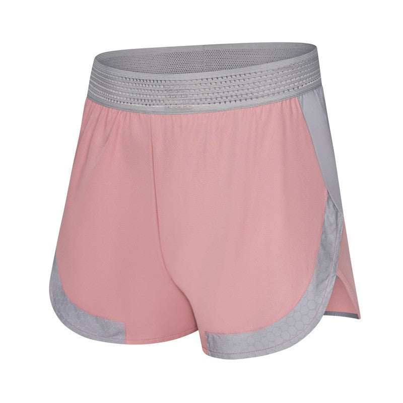Marathon d'été Running Double couche Respirant Quick-sèchement Fitness Short