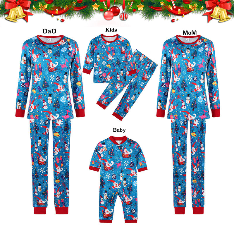 Parent-enfant Pyjama de Noël Parent-enfant Loisirs Ensemble d'usure
