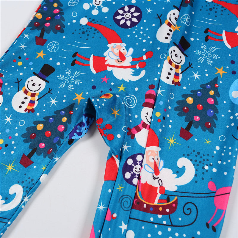 Parent-enfant Pyjama de Noël Parent-enfant Loisirs Ensemble d'usure
