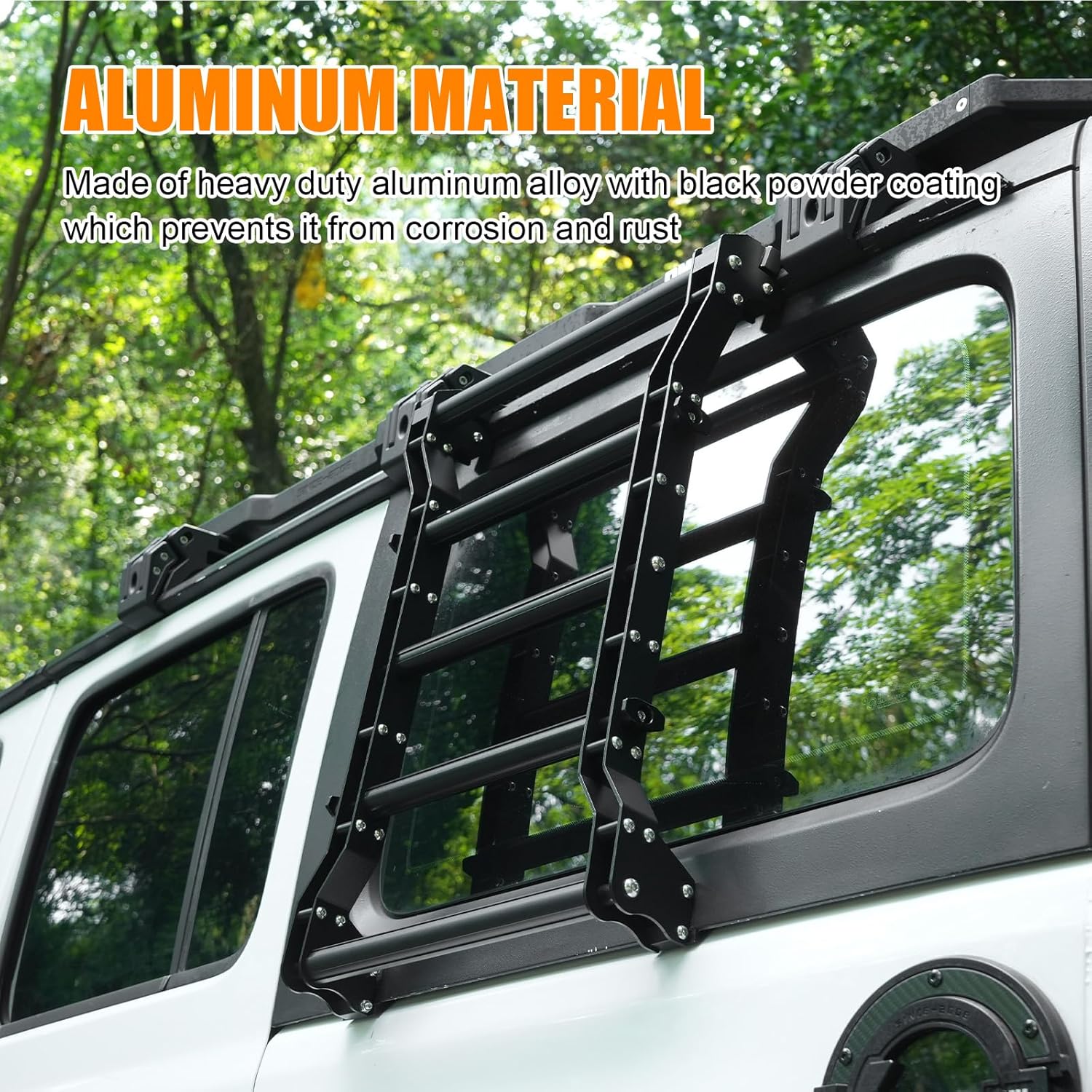 Échelle de fenêtre arrière compatible avec JL JLU 2 Porte 4 Porte Je Ep Wrangler 2018