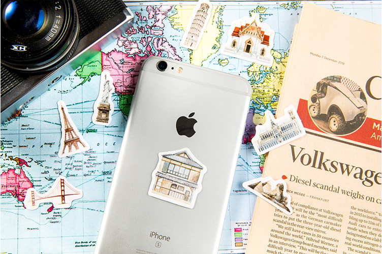 Histoire de l'architecture mondiale Sticker Boxed