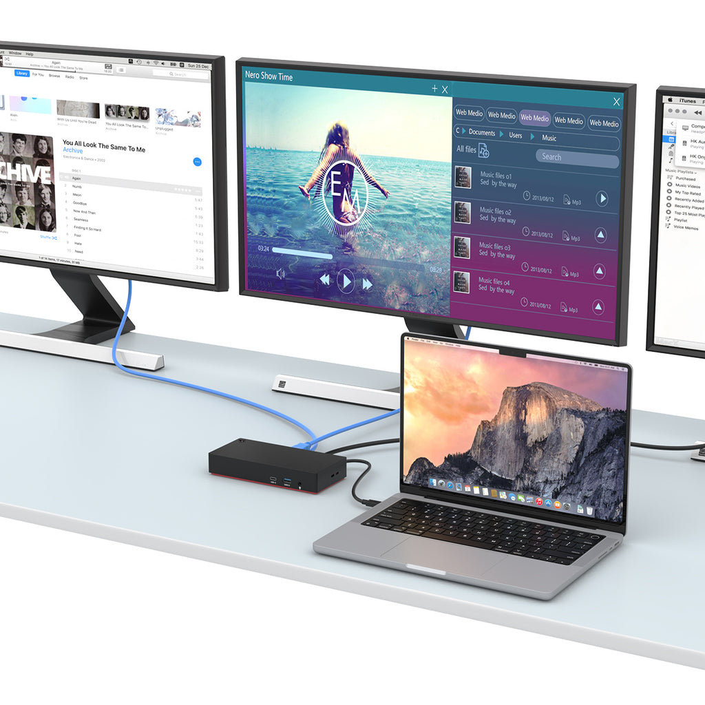 Bande d'expansion du carnet d'affichage 4K Splitter Type-C de station d'accueil