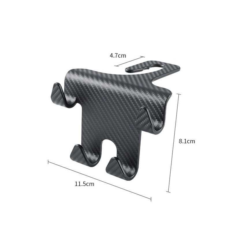 Energy Car Multifonction Hook Carbon Fibre Téléphone mobile Hook Bracket Siège arrière Storag