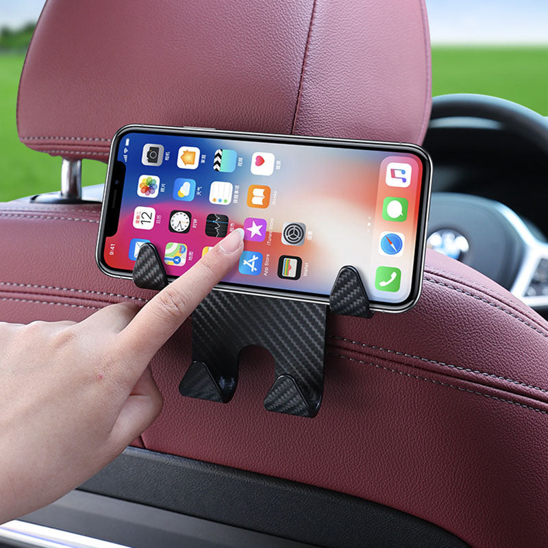 Energy Car Multifonction Hook Carbon Fibre Téléphone mobile Hook Bracket Siège arrière Storag