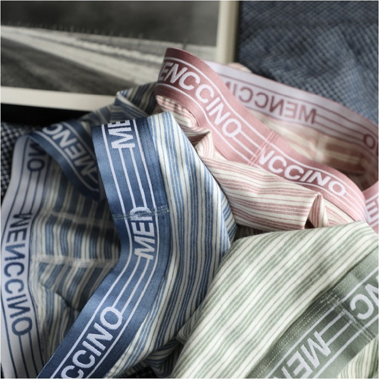 Coton Homme rayé Confortable Respirant Boxer Sport