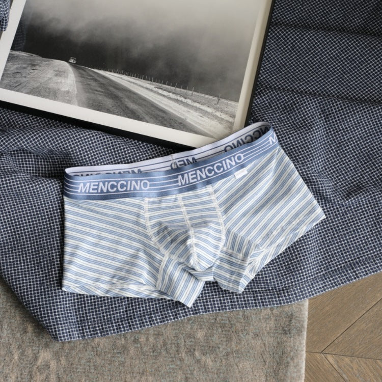 Coton Homme rayé Confortable Respirant Boxer Sport