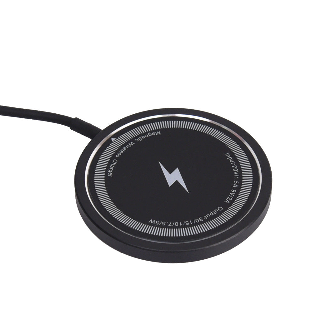 Chargeur magnétique sans fil 15W pour boîtier métallique