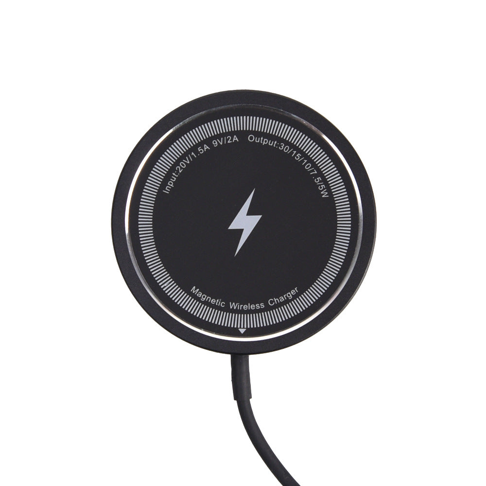 Chargeur magnétique sans fil 15W pour boîtier métallique