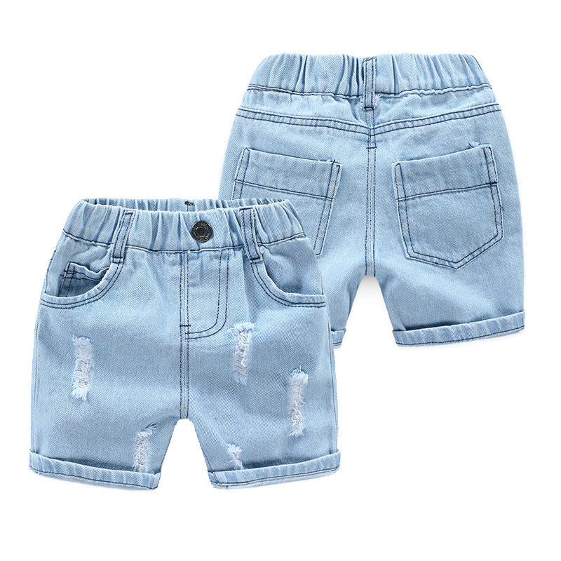 Short de plage Jeans Ripped pour garçons