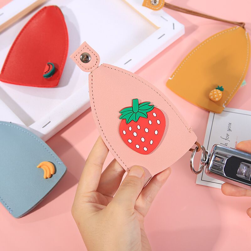 Caricature Pull-out Case clé Protection de la clé en cuir PU Creative Universal