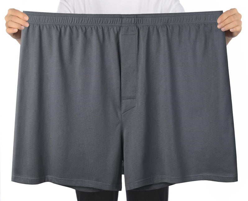 Homme Plus Taille haute taille Pure Cotton Loose Short