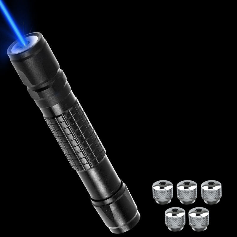 Lampe de poche laser pointeur laser bleu vert à trois couleurs