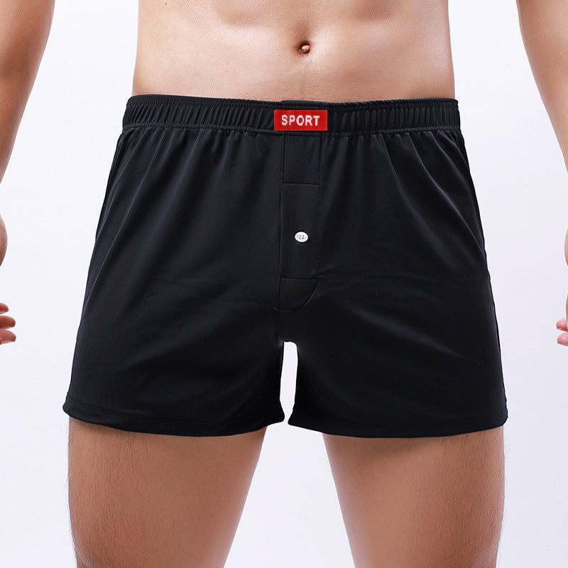 Sous-vêtements pour hommes souples Tissu respirant Boxers en soie