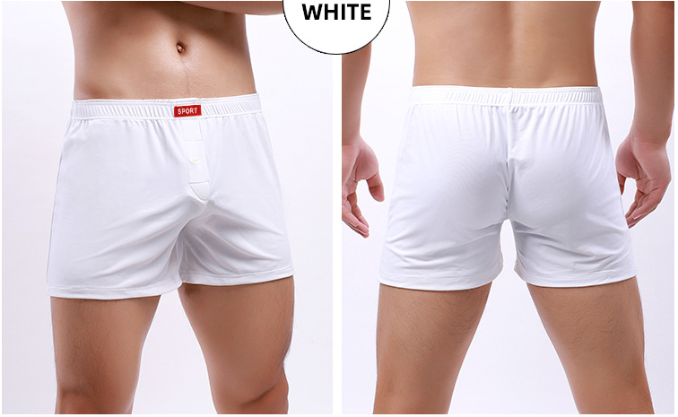 Sous-vêtements pour hommes souples Tissu respirant Boxers en soie