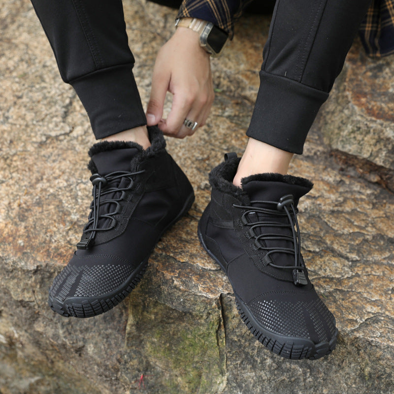 Hiver en plein air Sports Cycling Chaussures de randonnée imperméables à l'eau, revêtues de polaire