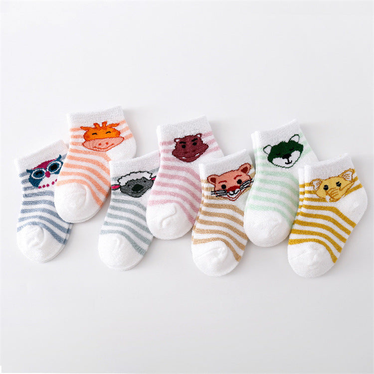 Chaussettes en coton cartoon mignon pour enfants