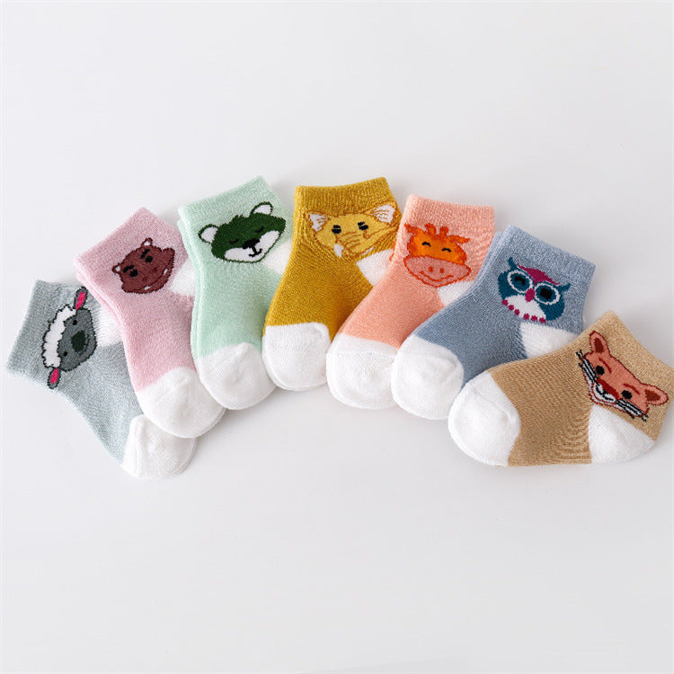 Chaussettes en coton cartoon mignon pour enfants