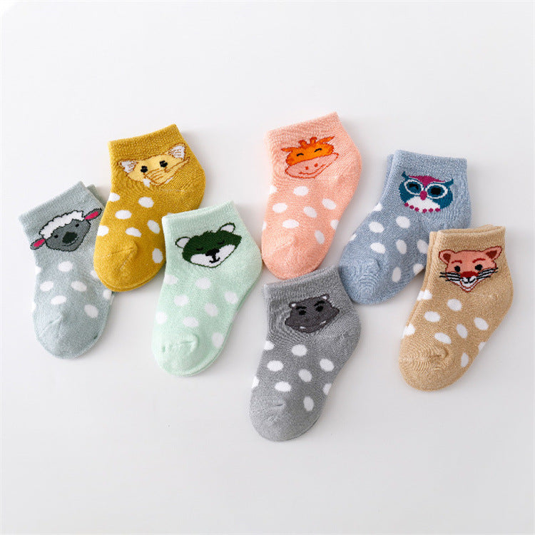 Chaussettes en coton cartoon mignon pour enfants