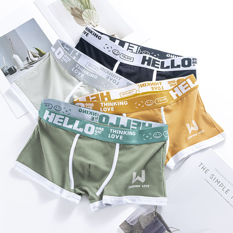 Boxers homme Trendy Respirant Couleur Contraste