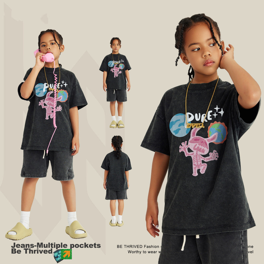 T-shirt pour enfants Fun Rabbit Imprimé