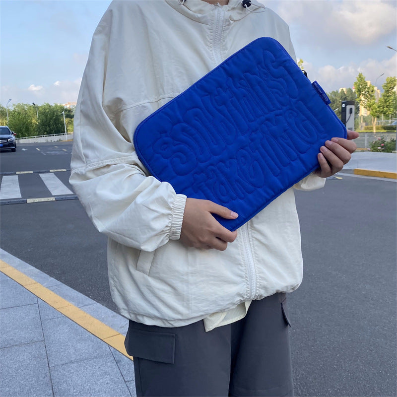 Sac de rangement brodé pour tablette portable