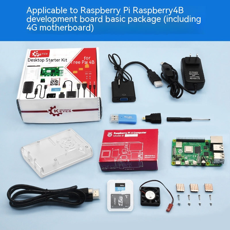 4b Mainboard Power Basic Kit adapté pour Raspberry Pi 4 Generation B Type Développement Boa
