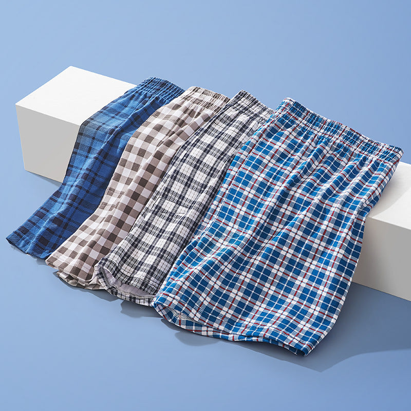 Sous-vêtements occasionnels respirants pour hommes en coton de plus grande taille