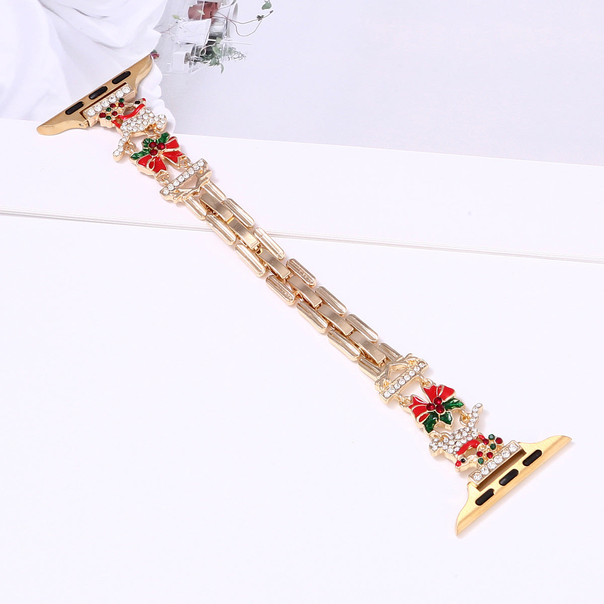 Bracelet de montre Decor de fête de Noël compatible avec les montres