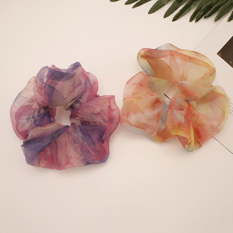 Chiffon surdimensionné Organza Printemps et Été Accessoires de cheveux simples