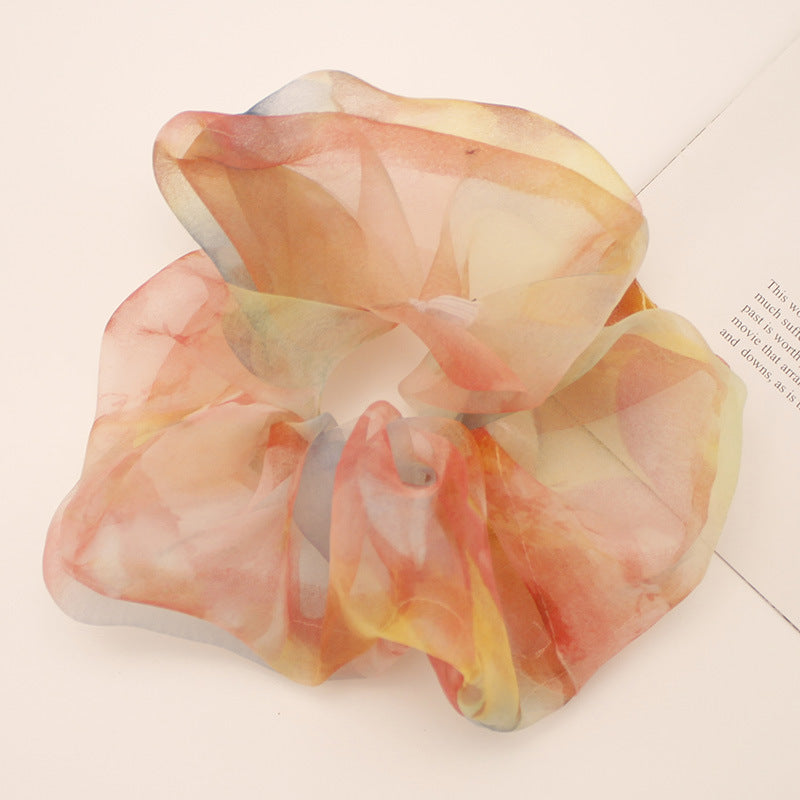 Chiffon surdimensionné Organza Printemps et Été Accessoires de cheveux simples