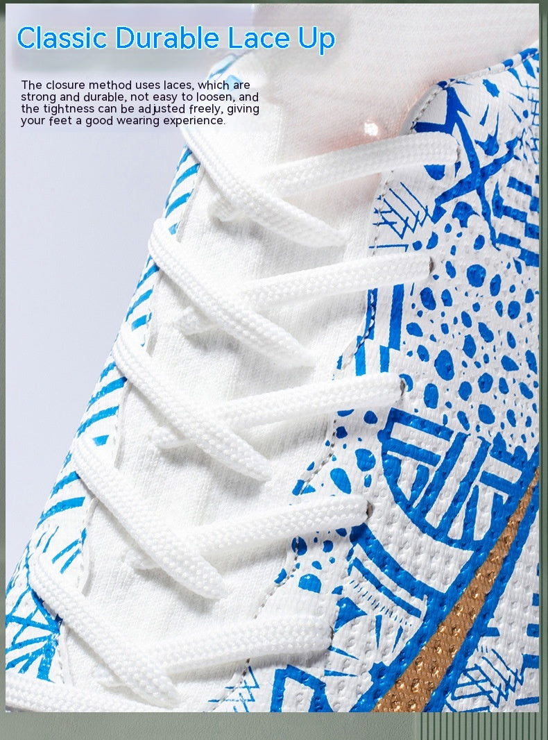 Chaussures de football au sol haut de gamme sport respirant