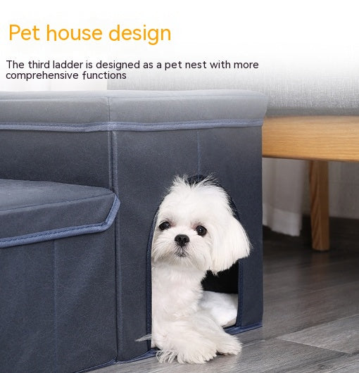 Chat Kennel Cage Multifonctionnel Dog Stairs Lit supérieur Canapé Puppy Escalade fournitures pour animaux de compagnie