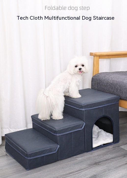 Chat Kennel Cage Multifonctionnel Dog Stairs Lit supérieur Canapé Puppy Escalade fournitures pour animaux de compagnie