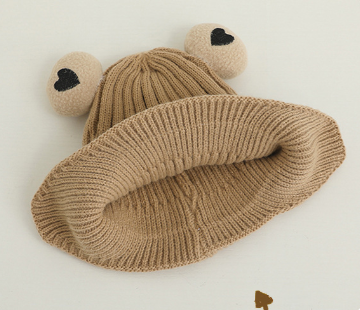 Casquette en laine pour ours chaud tricoté pour enfants
