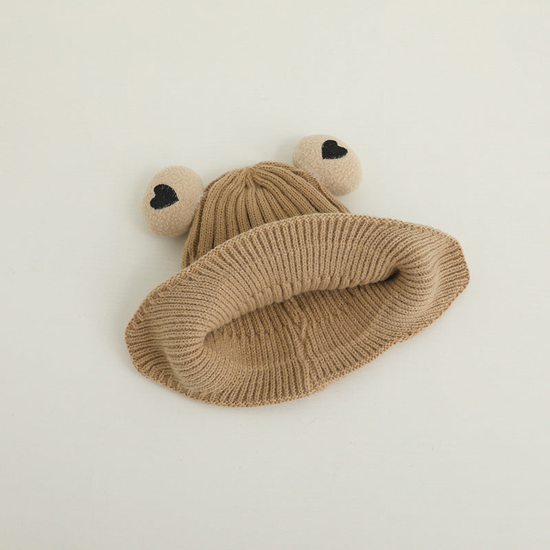 Casquette en laine pour ours chaud tricoté pour enfants