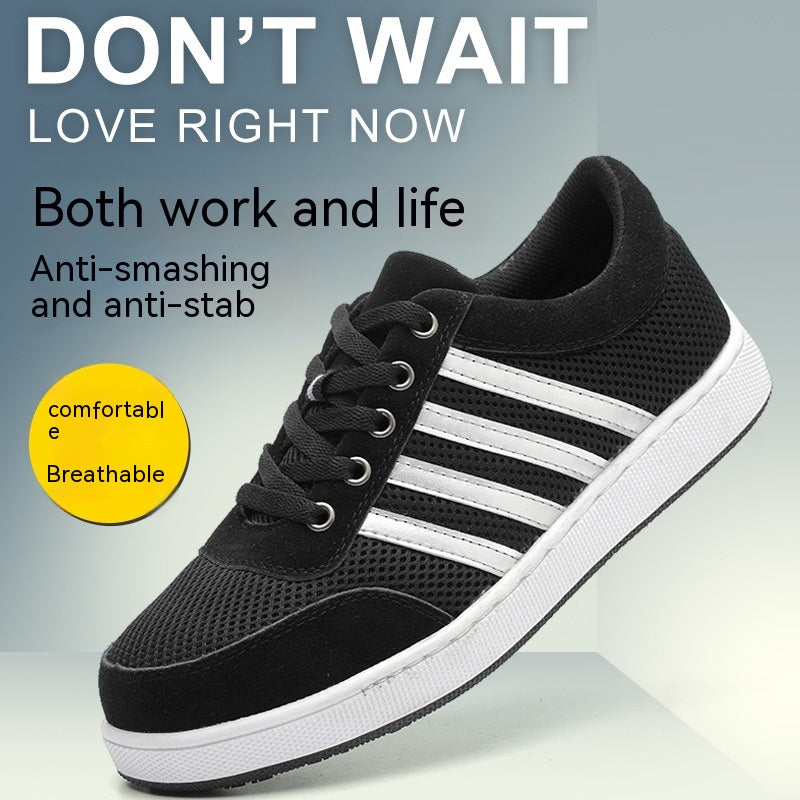 Chaussures Casual Board Protection du travail Chaussures Respirant Isolation Anti-smash et Anti-punctu